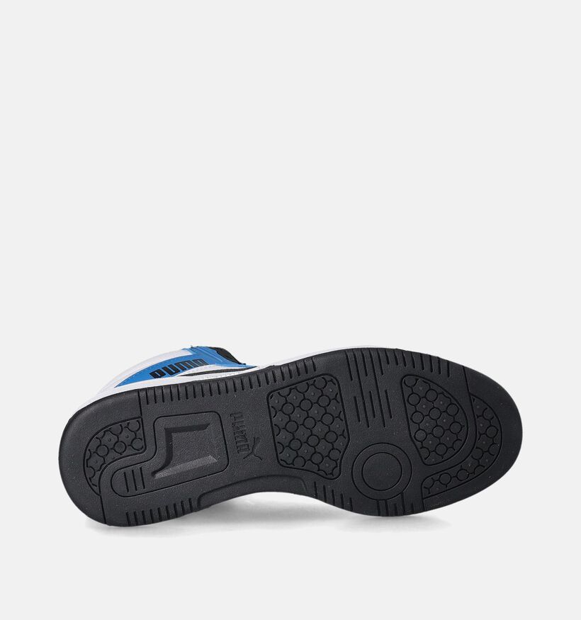 Puma Rebound v6 mid Baskets en Blanc pour filles, garçons (350364) - pour semelles orthopédiques