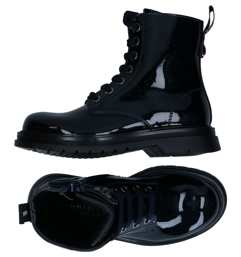 Tommy Hilfiger Blauwe Bottines in lak (295386)