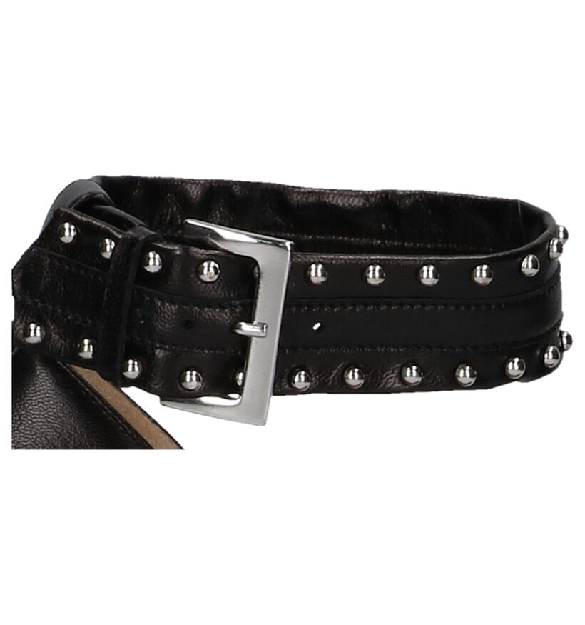 Zwarte Pumps met Bandje en Studs NeroGiardini in leer (226520)