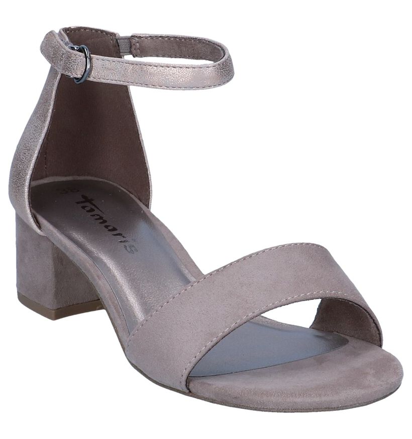 Taupe Sandalen Tamaris in kunstleer (243719)