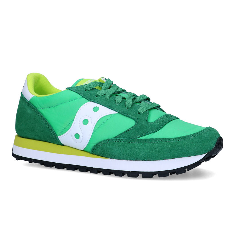 Saucony Jazz Original Baskets en Vert pour hommes (320935) - pour semelles orthopédiques