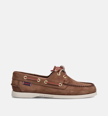Sebago Chaussures plates Cognac/Bleu