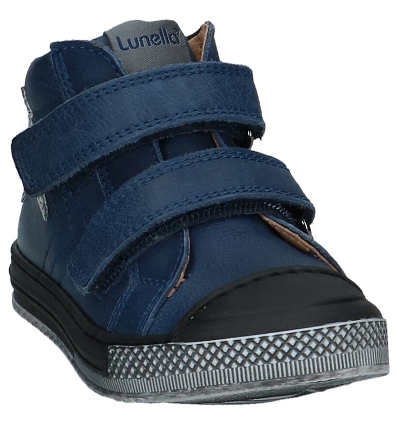 Lunella Donkerblauwe Boots met Ster in leer (223023)