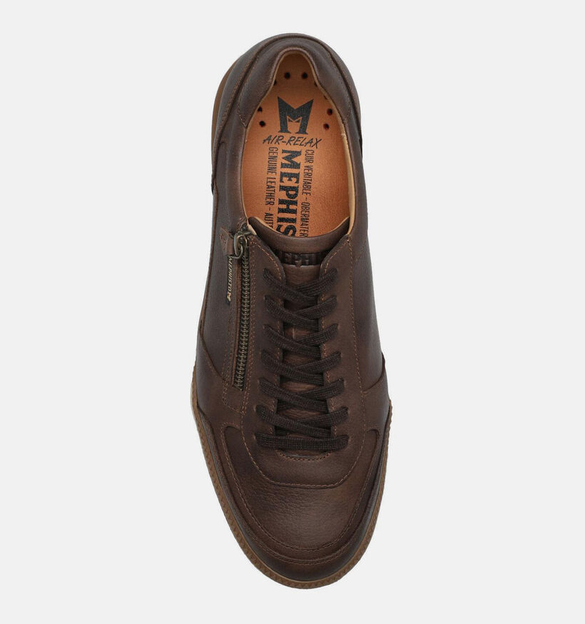 Mephisto Endrik Nevada Chaussures plates en Marron pour hommes (378986) - pour semelles orthop&eacute;diques