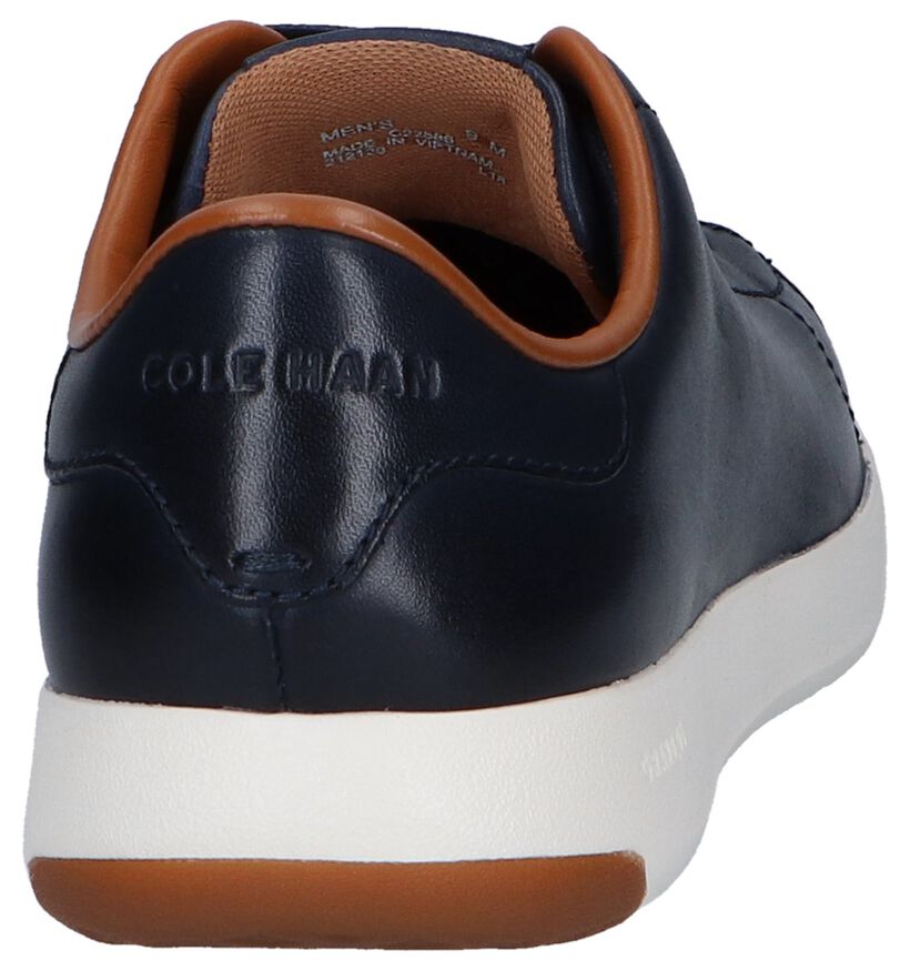 Donkerblauwe Casual Veterschoenen Cole Haan Grandpro in leer (240730)