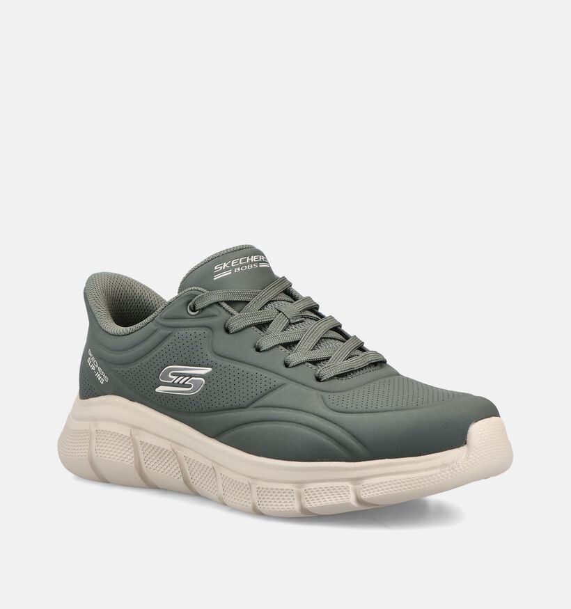 Skechers Bobs Sport B Flex Kakigroene Slip-ons voor heren (375662)