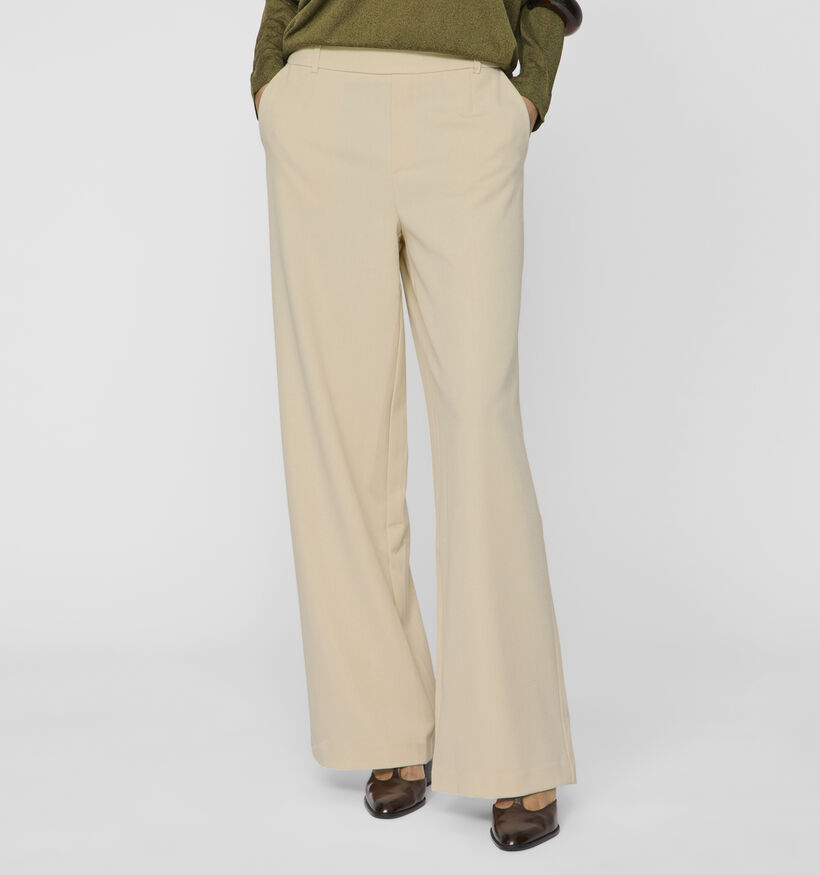 Vila Varone Beige Wijde broek voor dames (351752)