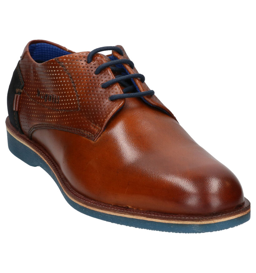 Bugatti Cognac Geklede Schoenen in leer (271488)