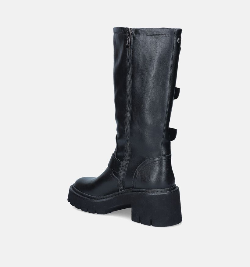 Tamaris Bottes de motard hautes en Noir pour femmes (346613)