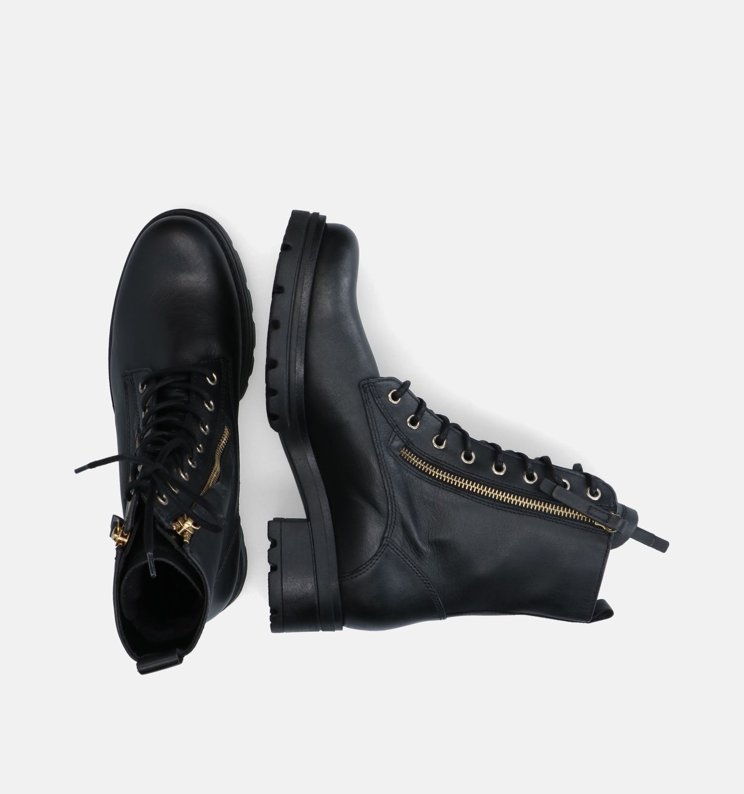 Gabor OptiFit Zwarte Veterboots Dames Boots Online op TORFS.BE