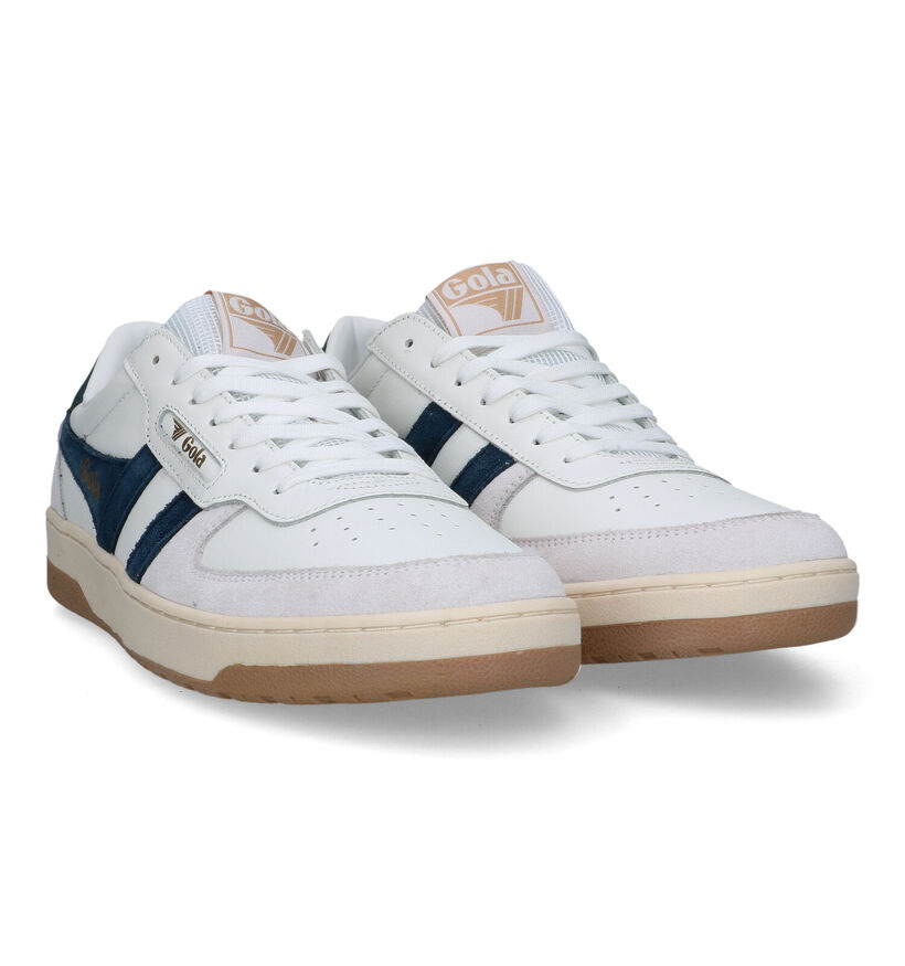 Gola Hawk Witte Sneakers voor heren (336345) - geschikt voor steunzolen