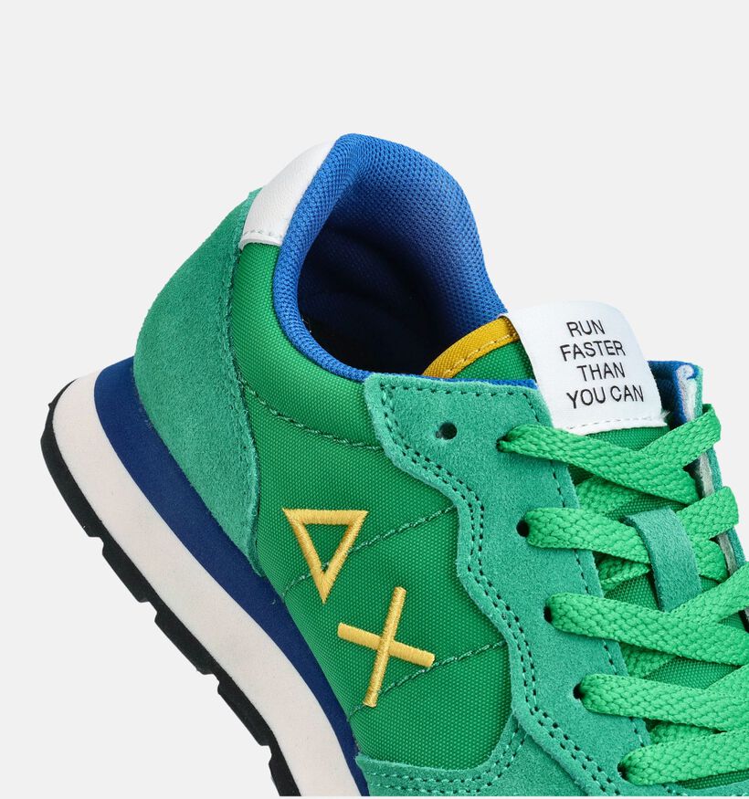 Sun68 Tom Solid Baskets basses en Vert pour filles, gar&ccedil;ons (369067) - pour semelles orthop&eacute;diques