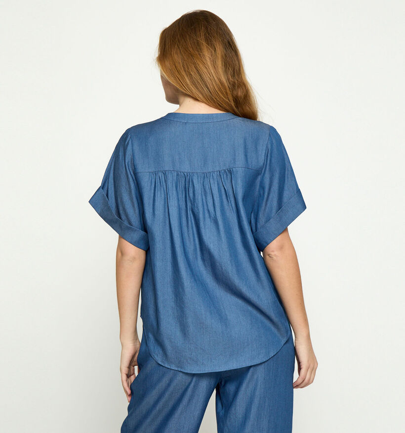 Minus Mirja Donkerblauwe Blouse voor dames (371805)