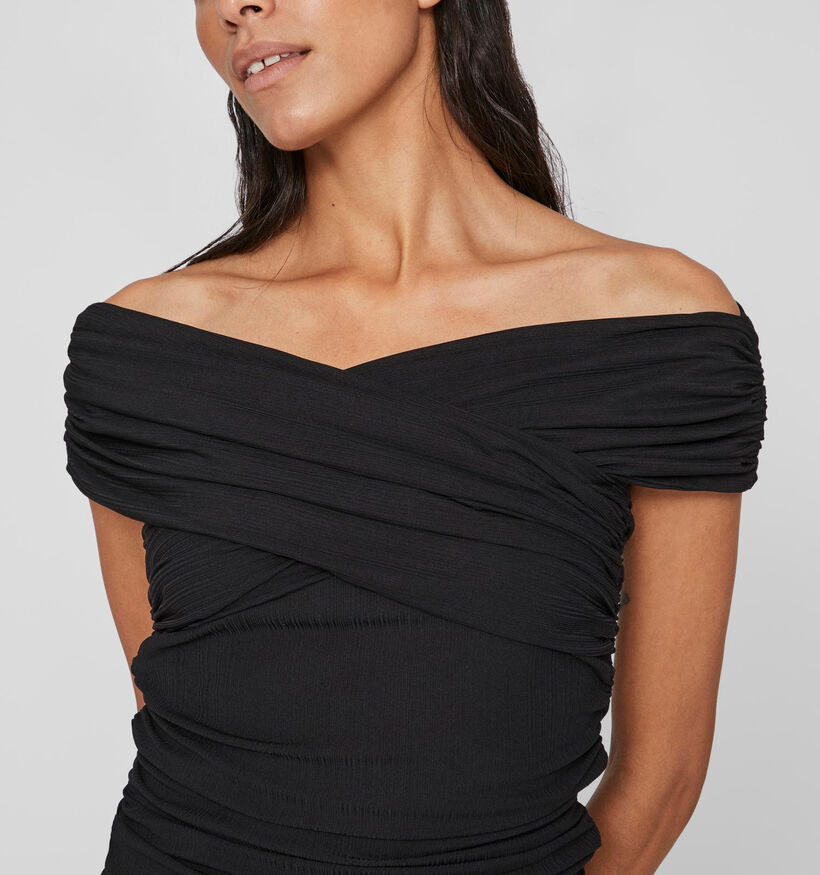 Vila Logan T-shirt Off Shoulder en Noir pour femmes (332562)