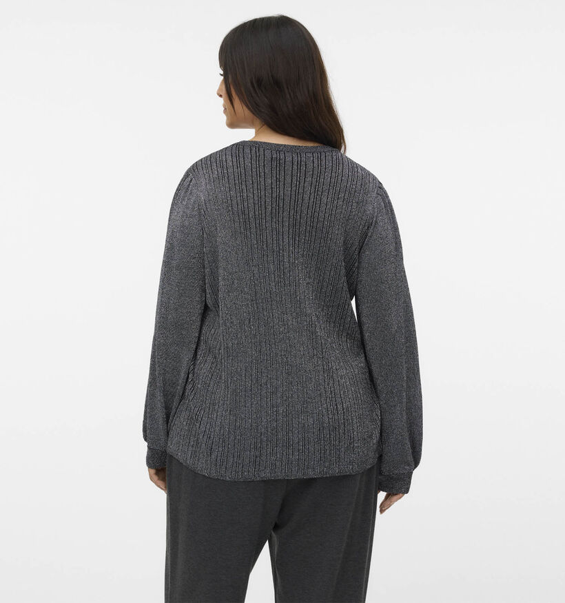 Vero Moda Curve Talia Pull en Gris pour femmes (362585)