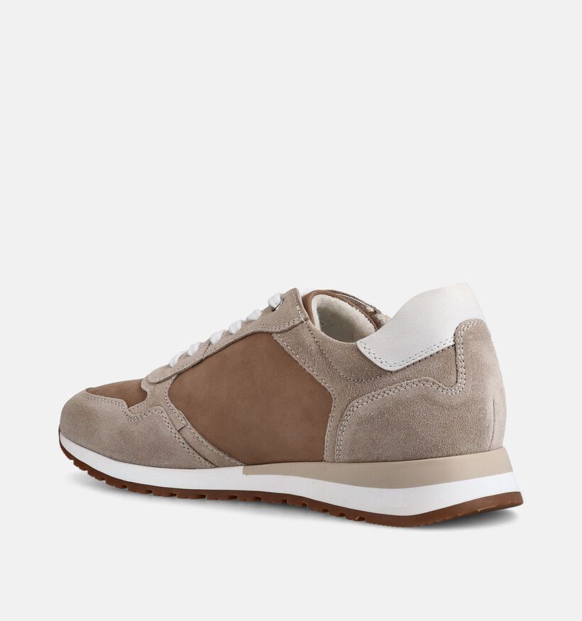 Ara Beige Veterschoenen Extra Breed voor heren (373261) - geschikt voor steunzolen