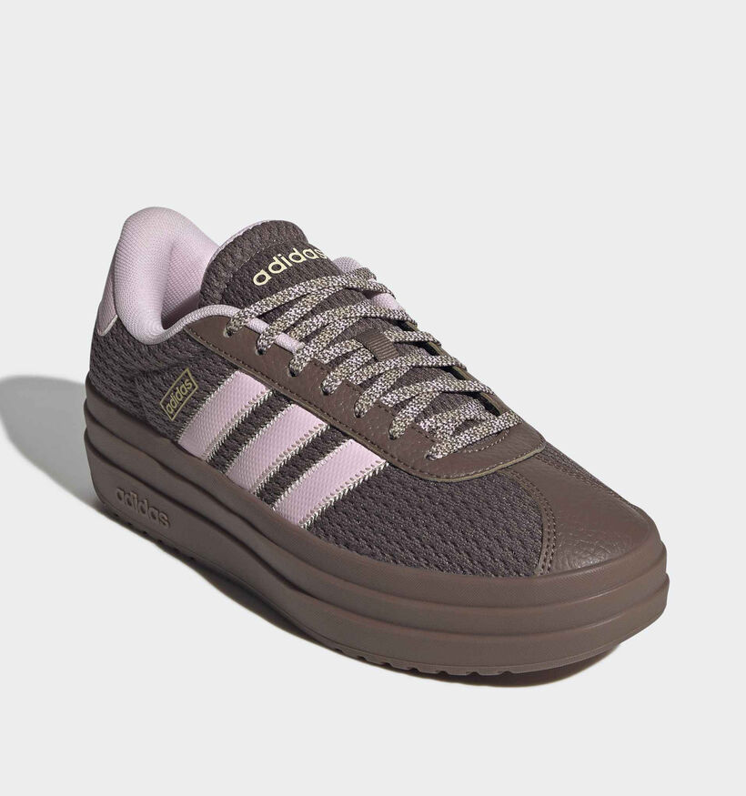 adidas VL Court Bold BruineC/Roze Sneakers voor dames (375338) - geschikt voor steunzolen