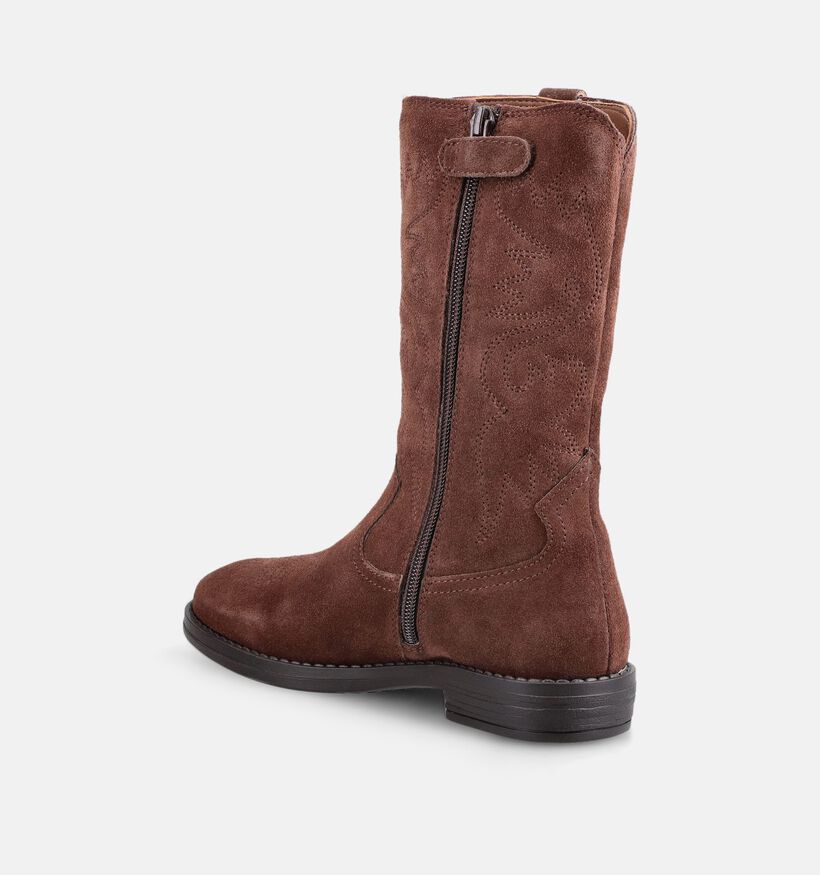 Milo & Mila Lange Cowboylaarzen Bruin voor meisjes (378900)