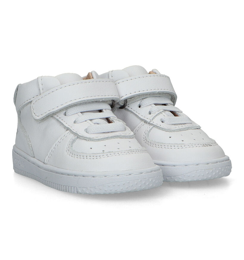 Shoesme Witte Sneakers voor jongens, meisjes (320454) - geschikt voor steunzolen