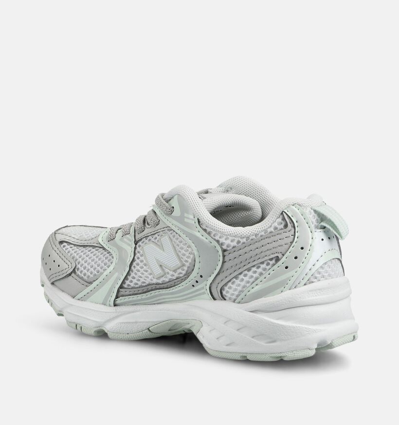 New Balance 530 Witte/Lichtgroene Sneakers voor meisjes (375197) - geschikt voor steunzolen