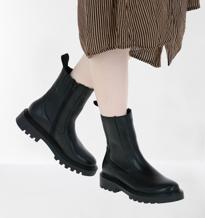 Tamaris Bottines chelsea en Noir en cuir (286037)