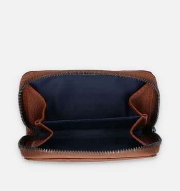Laurent David Portemonnees Cognac/Blauw/Bordeaux