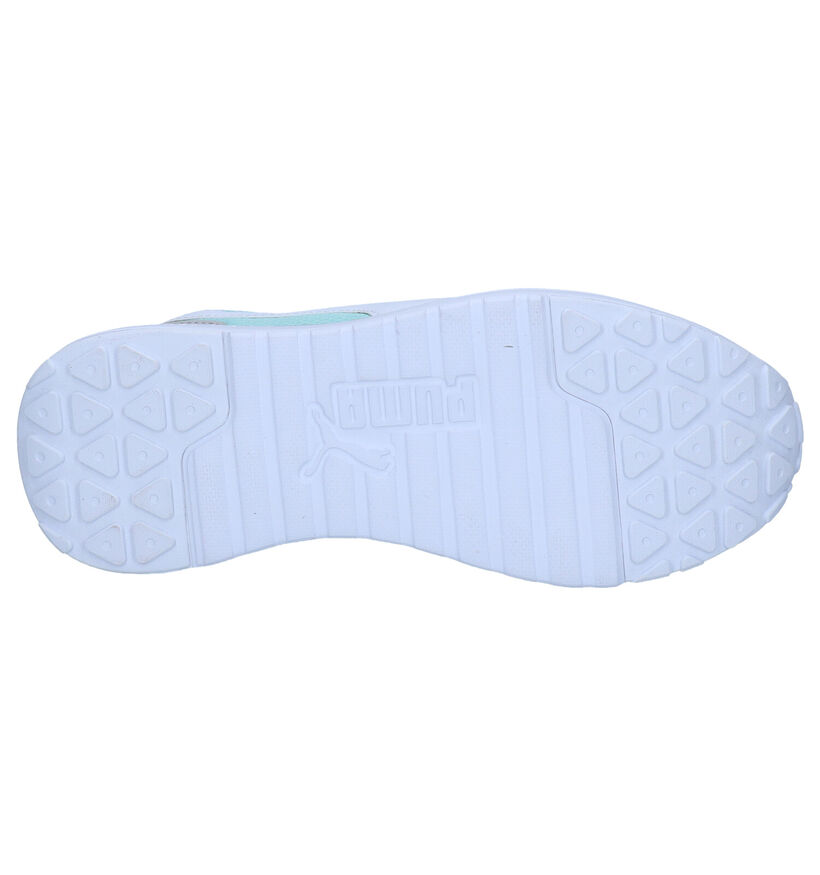 Puma Voyage Baskets en Vert en simili cuir (293454)