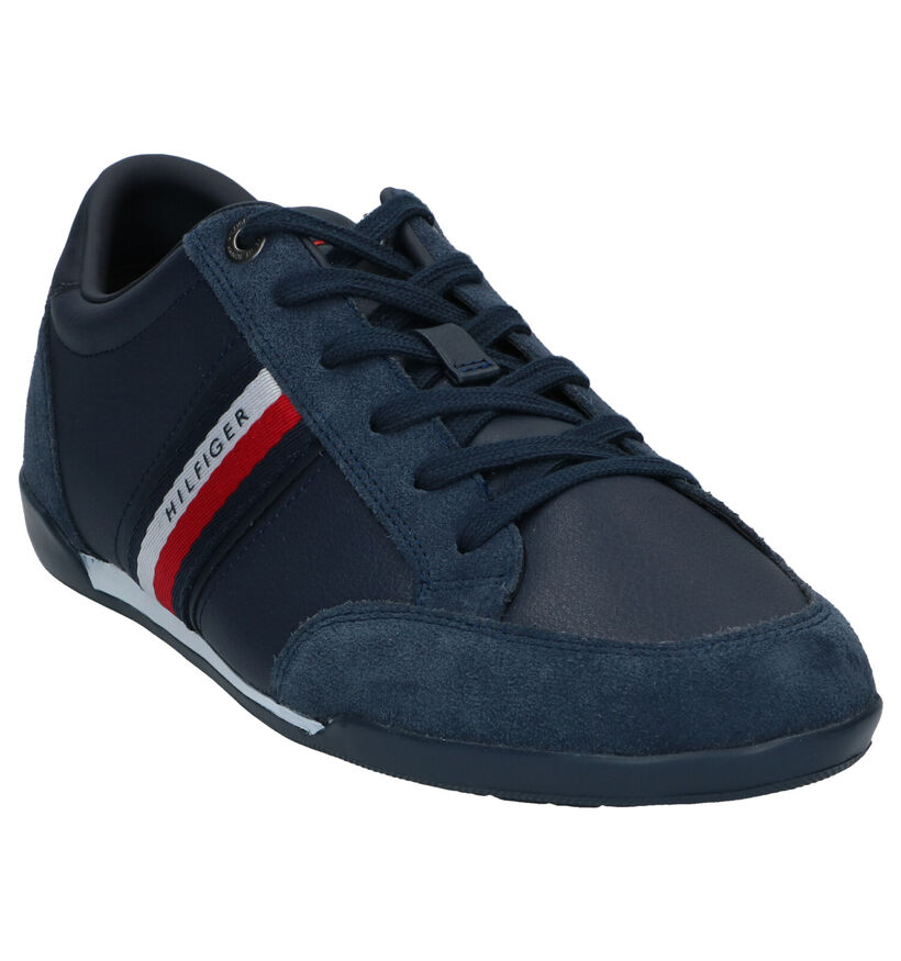 Tommy Hilfiger Corporate Chaussures à lacets en Bleu en cuir (296045)