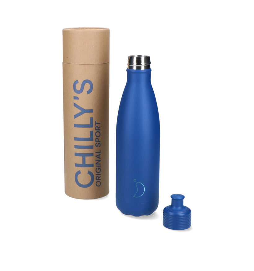 Chilly's Sport Blauwe Drinkfles 500ml voor dames, meisjes, heren, jongens (319683)