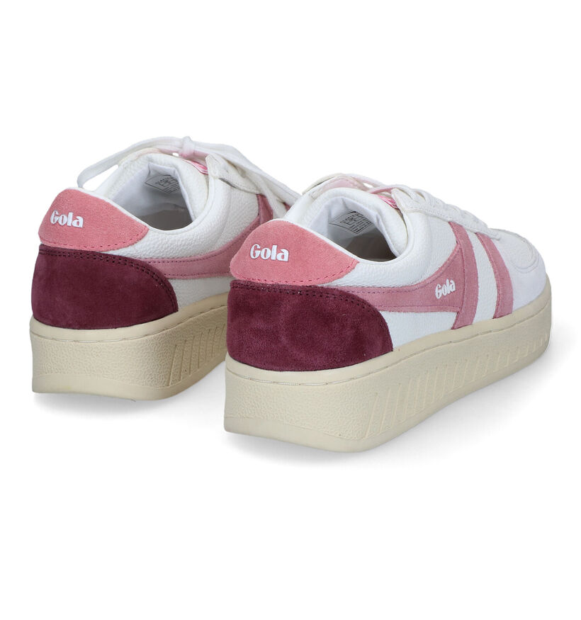 Gola Grandslam Trident Baskets en Blanc pour femmes (368318) - pour semelles orthop&eacute;diques