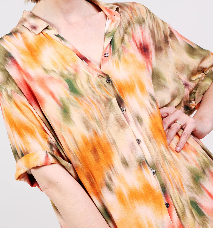 Rue Mazarine Marmara Oranje Midi jurk voor dames (374148)