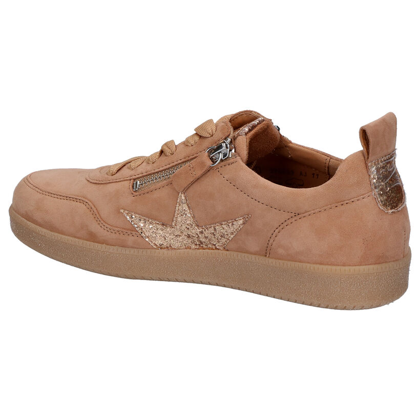 Gabor Best Fitting Cognac Sneakers in daim (271715)