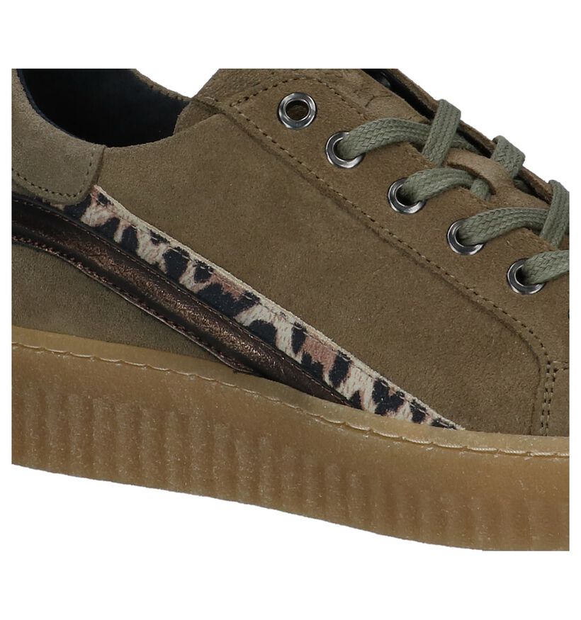 Kaki Sneakers Shoecolate in daim (247466)