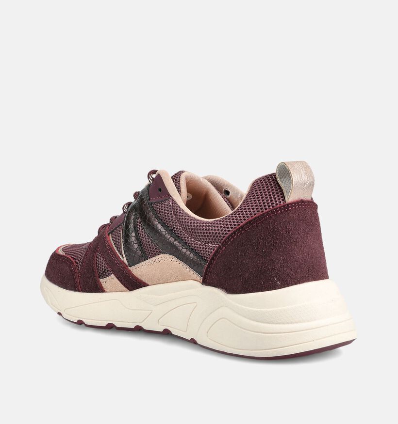 Posh by Poelman Bordeaux Sneakers voor dames (378628) - geschikt voor steunzolen