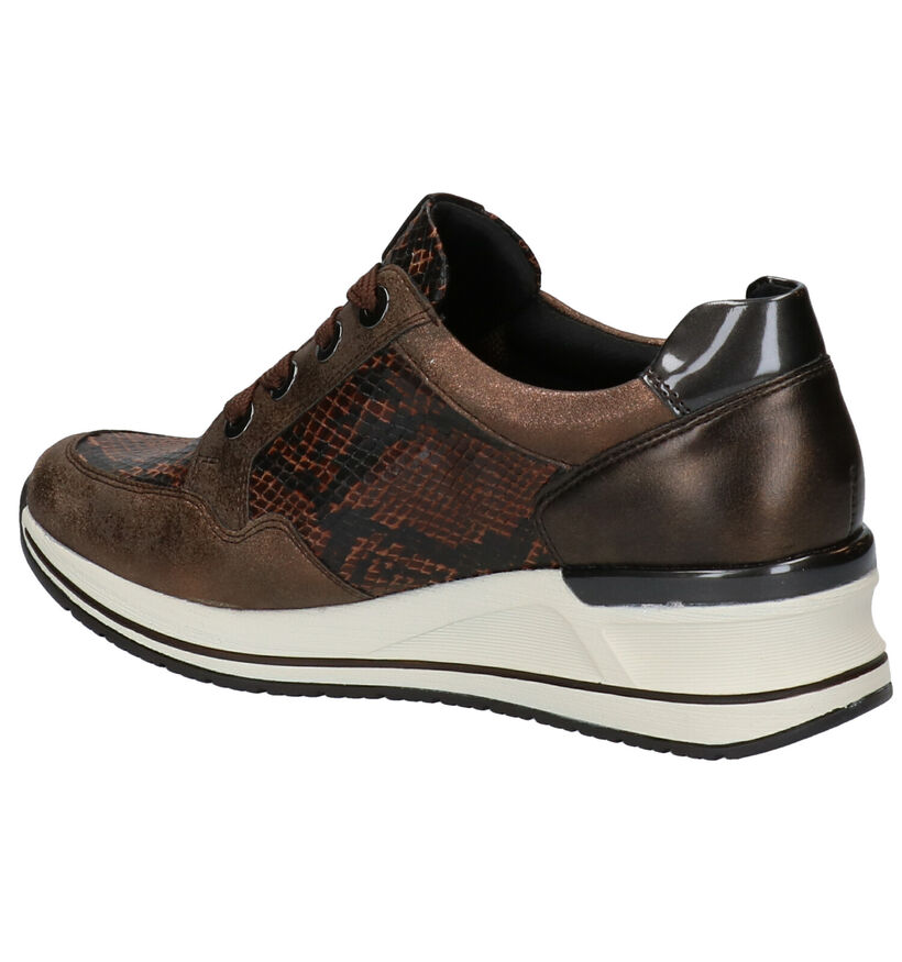 Remonte Baskets casual en Bronze en simili cuir (277639)