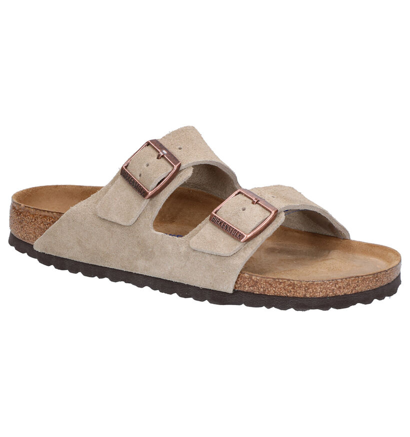 Birkenstock Arizona Grijze Slippers voor heren (330622)