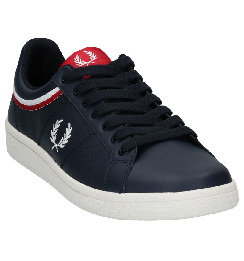 Fred Perry Blauwe Sneakers in kunstleer (275062)