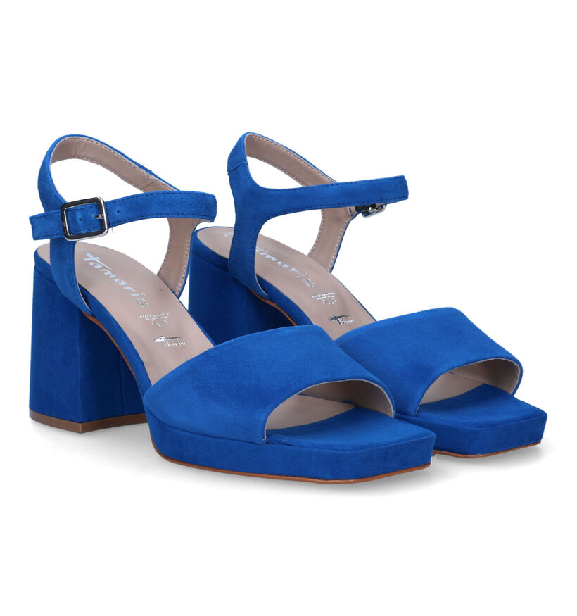 Tamaris Sandales à talons en Bleu pour femmes (322352)