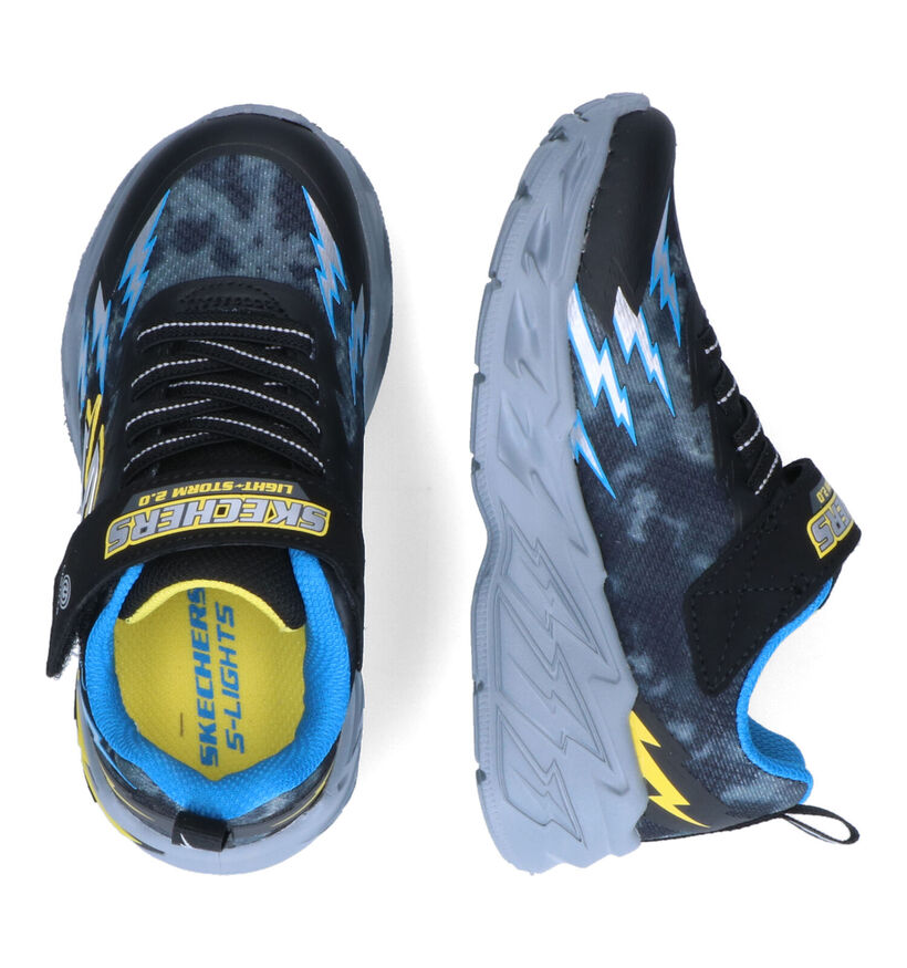 Skechers Light Storm Blauwe Sneakers voor jongens (318189)