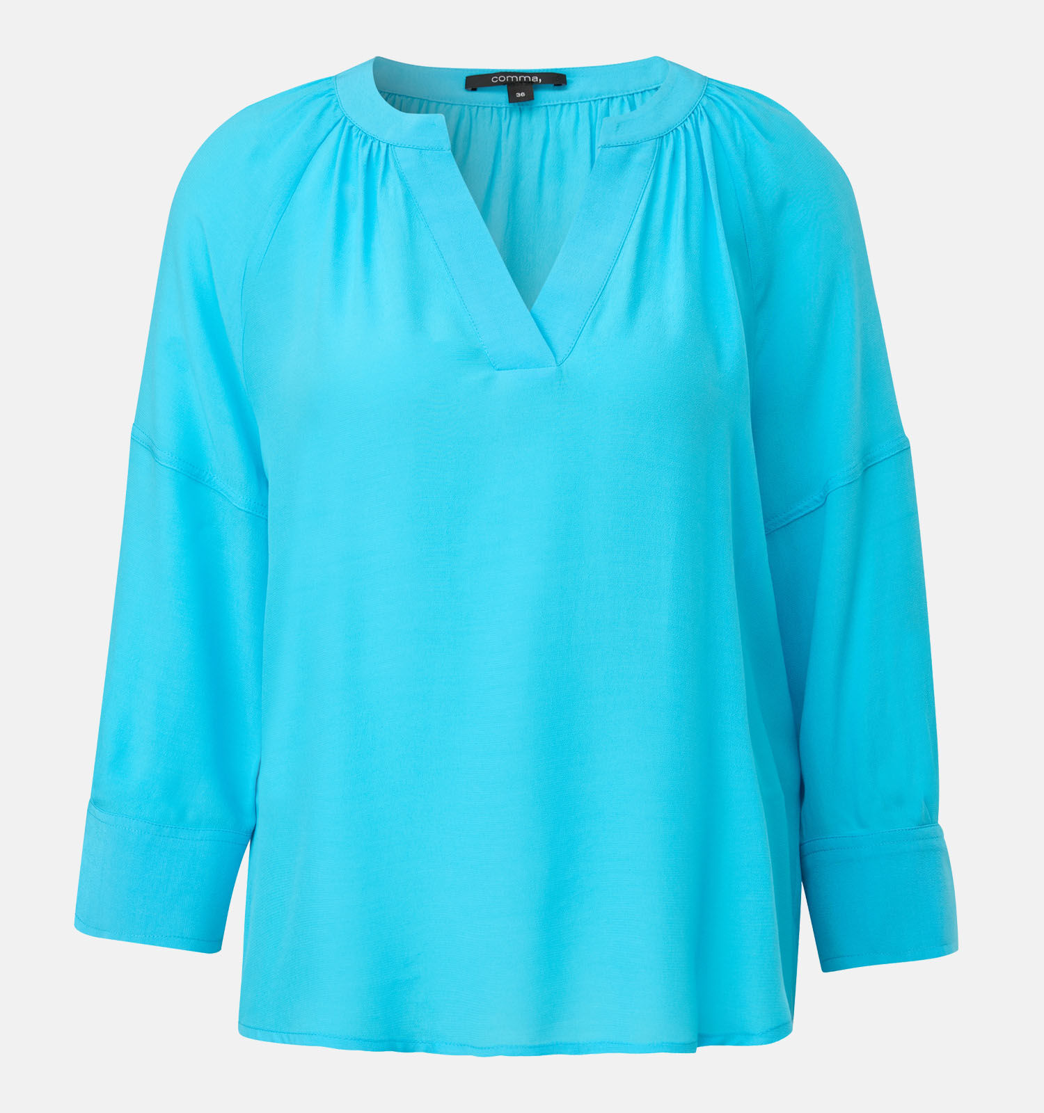 comma Turquoise Blouse Dames Blouses Online op TORFS.BE