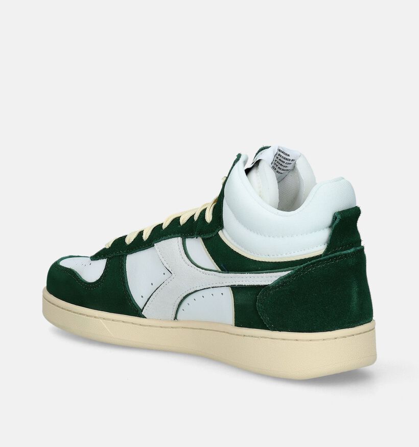 Diadora Magic Basket Demi Cut Baskets en Vert pour hommes (336075)