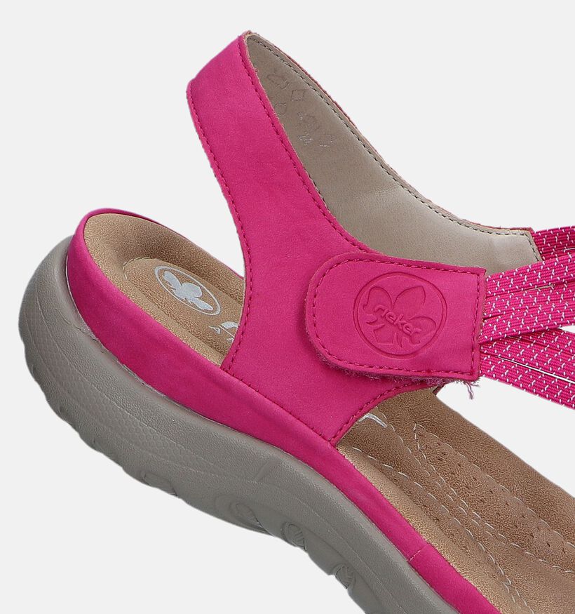 Rieker Fuchsia Platte sandalen voor dames (339126)
