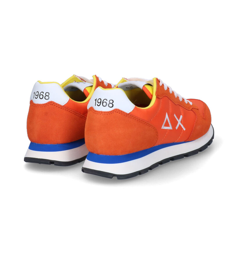 Sun 68 Tom Blauwe Sneakers in daim (304691)
