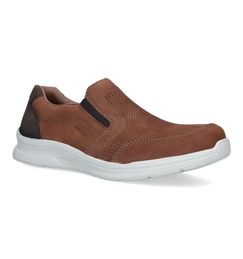 Rieker Chaussures à enfiler en Cognac pour hommes (320273) - pour semelles orthopédiques