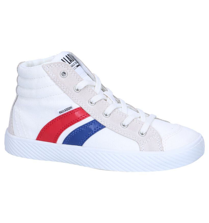 Witte Hoge Sneakers Palladium in daim (245645)