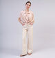 Pieces Svala Beige Wide leg jeans voor dames (352452)