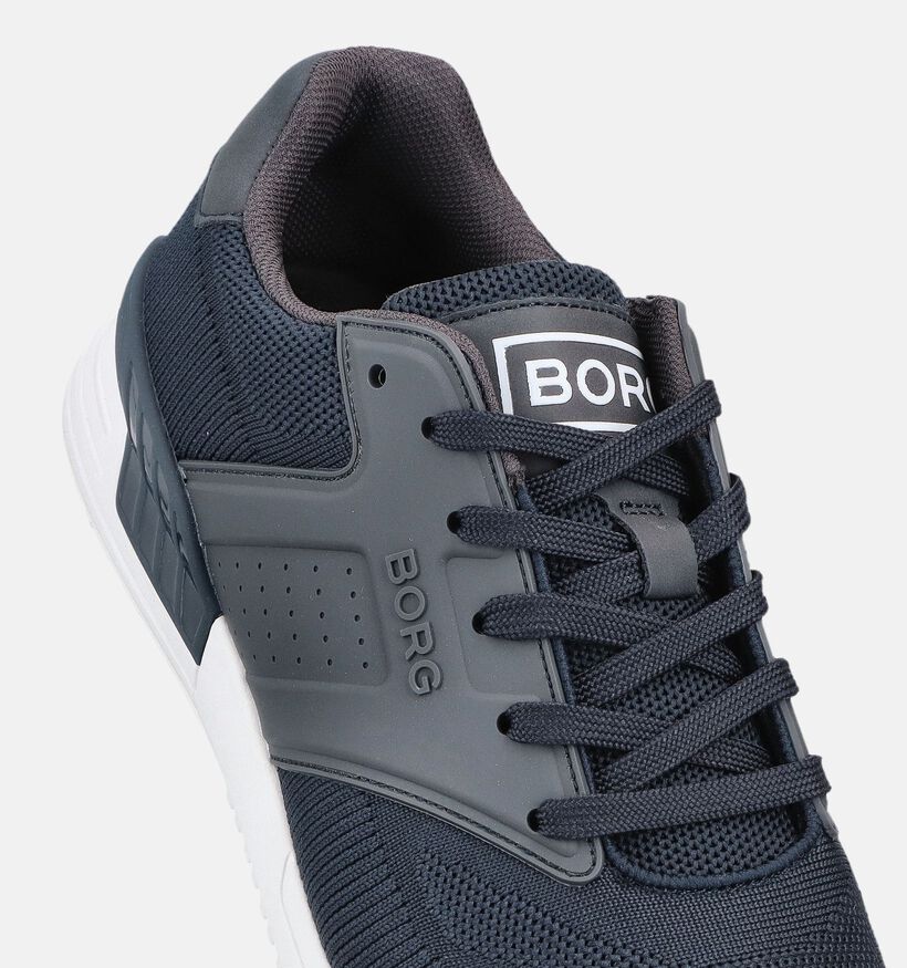 Bj&ouml;rn Borg Drop Knit R140 Baskets en Bleu fonc&eacute; pour hommes (369031) - pour semelles orthop&eacute;diques