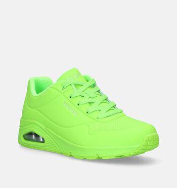 Skechers Uno Low Sneakers Paars/Roze/Groen
