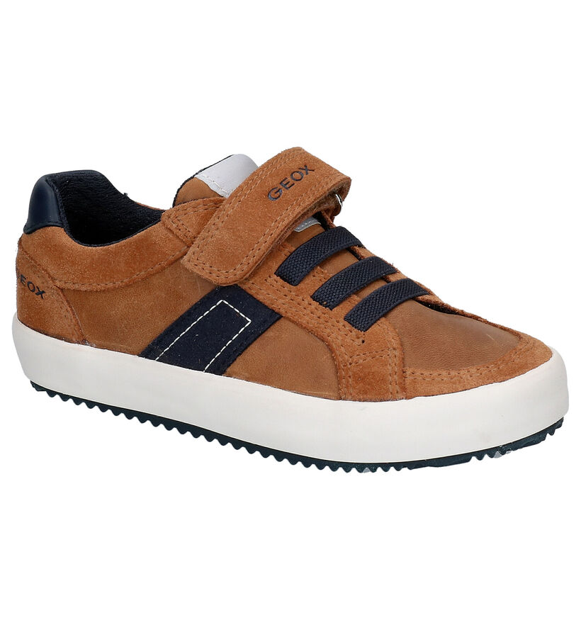 Geox Cognac Lage Sneakers in leer (265804)