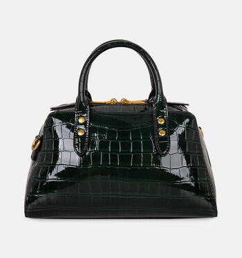 Laurent David Handtassen Bruin/Bordeaux/Groen